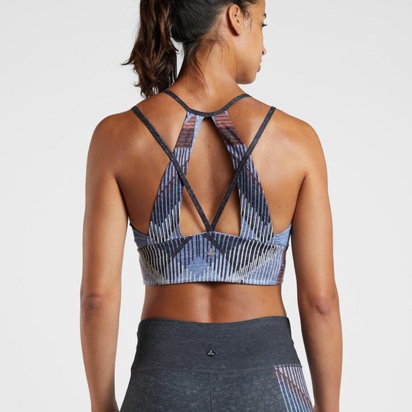 prAna Quartzite Crop Top Longline Sports Bra, XS NWT - Picture 3 of 8
